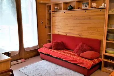 Image de Studio Rdc pour 4 personnes, terrasse 15m², local à ski, à 100m des pistes - La Joue du Loup