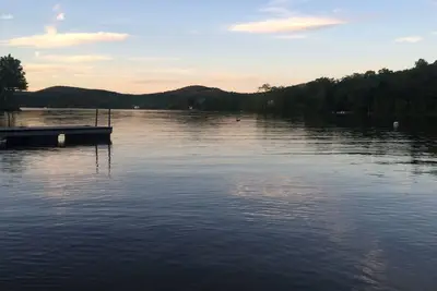 Image de Lodge lac de montagne.