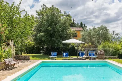 Image de Appartement dans une maison de vacances avec Wifi, piscine privée, Tv, patio, vue panoramique