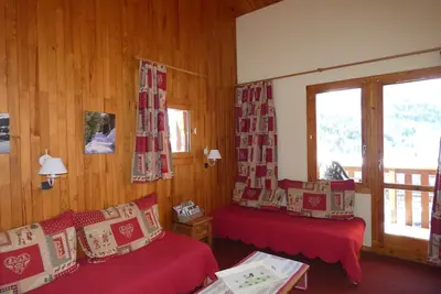 Image de La Lauzière-Dessus 44 - 3 pièces en duplex, vue pistes