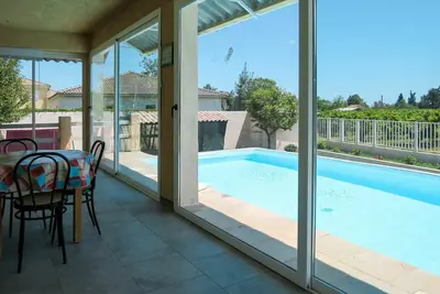 Maison de vacances privée avec piscine privée, Tv, patio, animaux admis, vue panoramique, parking