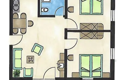 Image de Appartement Ă 4 lits MĂĽller-Thurgau - appartements dans le Burgunderhof