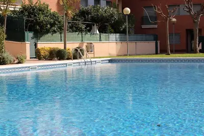 Image de Suitur appartement sur la plage avec terrasse piscine