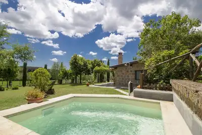 Image de Maison de vacances privée avec climatisation, piscine privée, Wifi, Tv, terrasse, vue panoramique