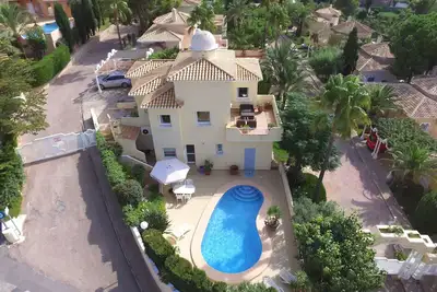 Image de Villa sur la montagne Montgo avec de magnifiques vues panoramiques, plusieurs piscines et sauna
