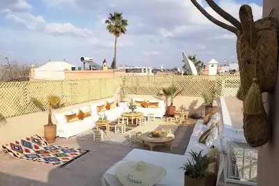 Image de Chambre Double De Luxe Luizza Vue Piscine Riad Naanaa à Marrakech