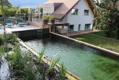 Image de Appartement dans éco-gîte avec piscine et terrasse, à 800m du Lac du Bourget