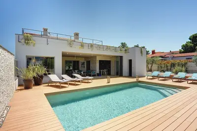 Image de Villa de rêve avec vue sur les îles Brijuni et piscine privée