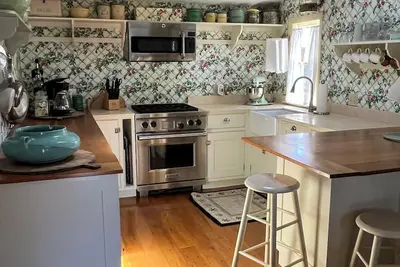 Image de Cottage romantique, un pâté de maisons de la plage