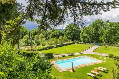 Image de Maison de vacances avec piscine privée, Wifi, Tv, terrasse, animaux admis, vue panoramique, parking