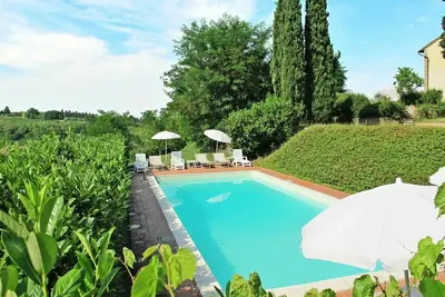 Image de Maison de vacances avec Wifi, piscine privée, Tv, terrasse, animaux admis, vue panoramique, parking