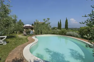 Maison de vacances privée avec climatisation, Wifi, piscine privée, Tv, patio, vue panoramique