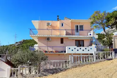 Image de Appartement d'une chambre avec le balcon et la vue sur le mer Makarska (A-18145-a)