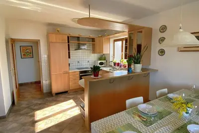 Belle maison avec vue sur la mer