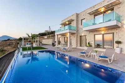 Image de Somptueuse villa pour 7 avec vue sur la plage de Phalasarna