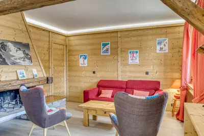 Appartement 3 pièces à Megève Jaillet, 6 pers. , balcon sud, garage, proche télécabine