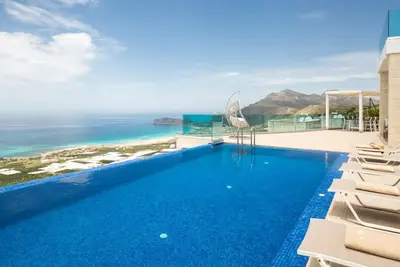 Image de Magnifique villa pour 7 personnes avec vue sur la plage de Phalasarna