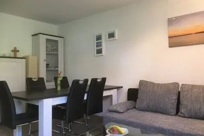Image de Appartement sur le lac de Brombach avec location de vélos, terrasse ensoleillée et grill
