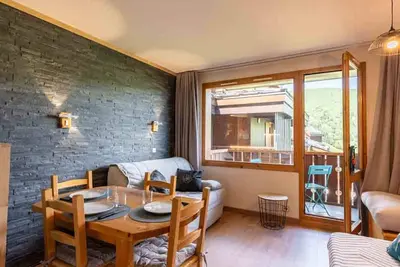 Image de Studio cosy Ă Valmorel - 4 pers, balcon, casier Ă skis