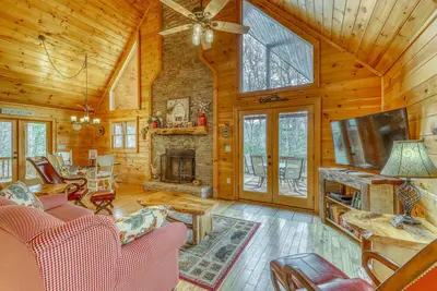 Image de Superbe cabine avec bain à remous privé, salle de jeux et grande terrasse - vue magnifique!
