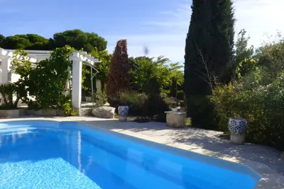 Image de Magnifique villa l'Ibis pour 8 personnes, piscine, clim, parc, parking