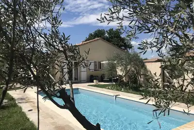 Image de Villa de vacances avec piscine à Vallon Pont d'Arc, proche rivière Ardèche