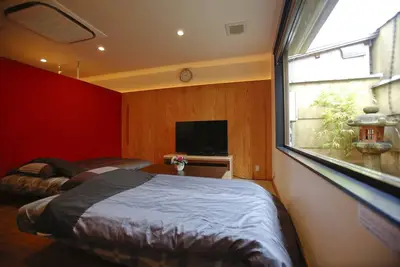 Grande chambre à Gion avec jardin japonais privé