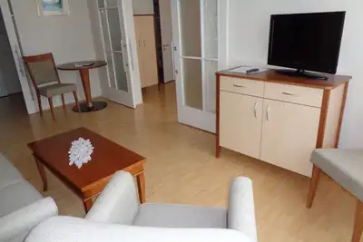 Image de Sympathique appartement de deux pièces (40 m²) avec un lit double