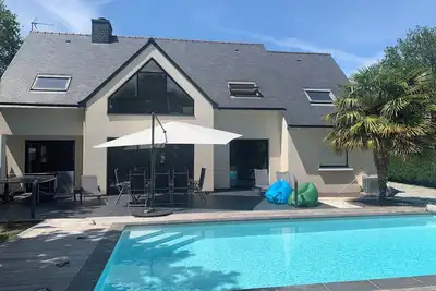 Image de maison 4 chambres piscine a 7min des plages proche carnac la trinité sur mer