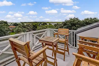 Image de Magnifique maison Tybee avec ascenseur et belle vue sur l'eau depuis le toit