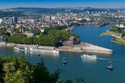 Image de Diamant du Rhin dans la ville thermale de Coblence-Ehrenbreitstein