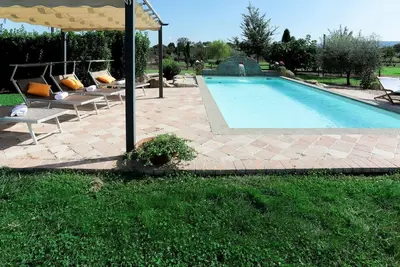 Image de Maison de vacances privée avec climatisation, piscine privée, Wifi, Tv, terrasse, vue panoramique