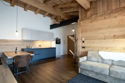 Image de Appartement moderne \"Wohnung 7\" avec vue sur les montagnes, Wi-Fi, balcon et terrasse