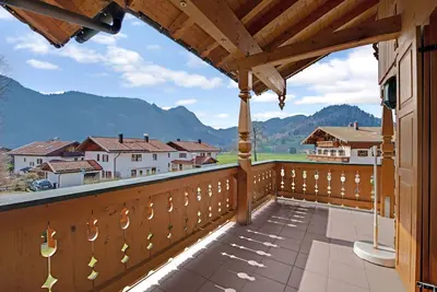 Image de Appartement \"Petrushof Ferienwohnung Taubensee\" avec vue sur les montagnes, Wi-Fi, balcon