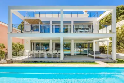 Image de Luxueuse maison de vacances \"Gemelos\" avec vue sur la mer, piscine et climatisation