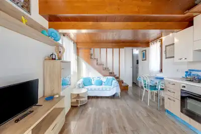 Image de Home Villino Turchese sur la plage avec vue sur l'océan, terrasse