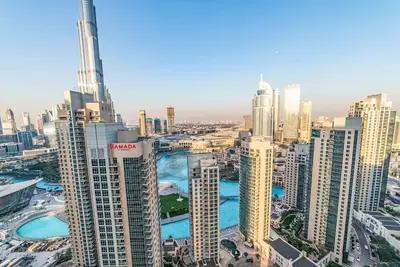 Splendides vues 2br Burj Khalifa et fontaine