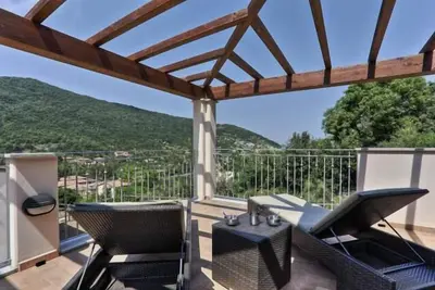 Image de Villa avec terrasse et vue sur la mer - Rio nell'Elba : Villetta Natura Casa B