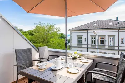 Image de Appartement de vacances \"Haus Behr am See\" avec 2 balcons et vue sur lac