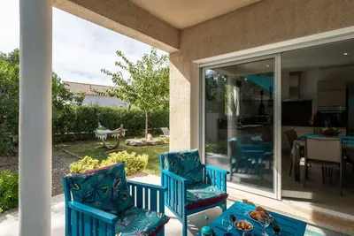 Image de Confortable appartement pour 6 personnes avec piscine, climatisation, Wifi, Tv, patio et parking