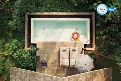Image de Villa Piscine Une Chambre avec bassin profond privé de 13 m²
