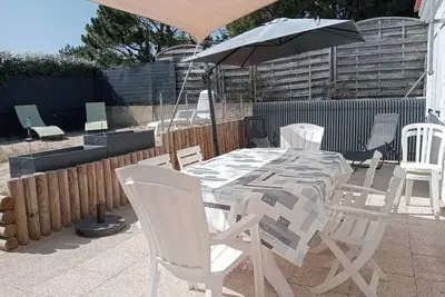 Image de Maison de vacances Ă 200m de la plage, 6 pers. , jardin clos, parking, Bbq