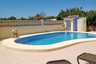 Image de Bel appartement dans une maison de vacances avec piscine privée, Wifi, terrasse, animaux admis