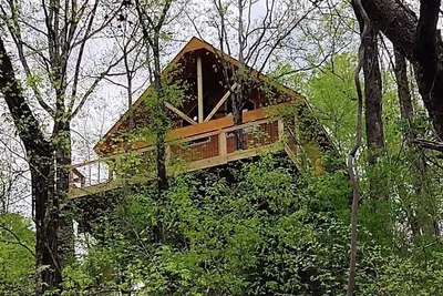 Image de Unique Treehouse property at Lake Catherine. Lake toys included.