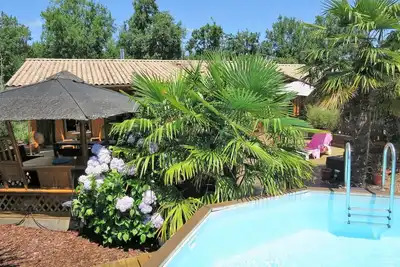 Image de Belle maison de vacances privée avec climatisation, piscine privée, Wifi, Tv, patio et parking