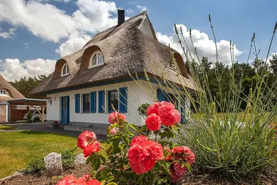Image de Nouveau chalet exclusive de chaume avec cheminée, sauna et 3 chambres