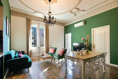 Image de Bright modernist apartment in Rambla Catalunya