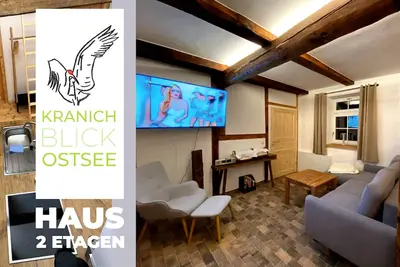 Image de Kranich Blick Ostsee am DarĂź - Luxus & Natur - 2 Etagen Bauernhaus + GrundstĂĽck