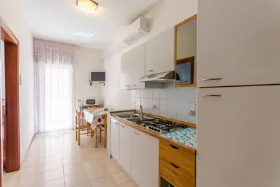 Calligher two-room flat in quite location in the heart of Bibione