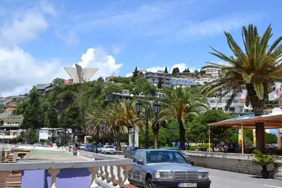 Image de Triple studio apartment with sea view private balcony, kitchenette.